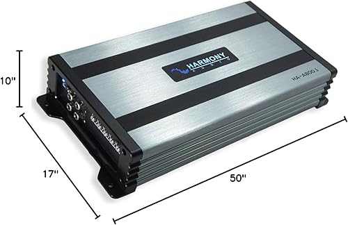 Miniatura 8 de Harmony Audio Compatible con GMC Sierra Crew Cab Kicker Bundle Comp C12 Dual 12" Sub Box Harmony HA-A800.1 Amp 2014-2018