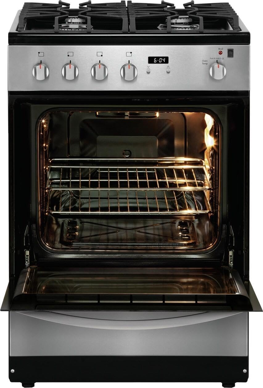 Frigidaire 24 in. 1.9 Cu. Ft. Gas Range in Stainless Steel with Continuous Cast Iron Grates, ADA Compliant