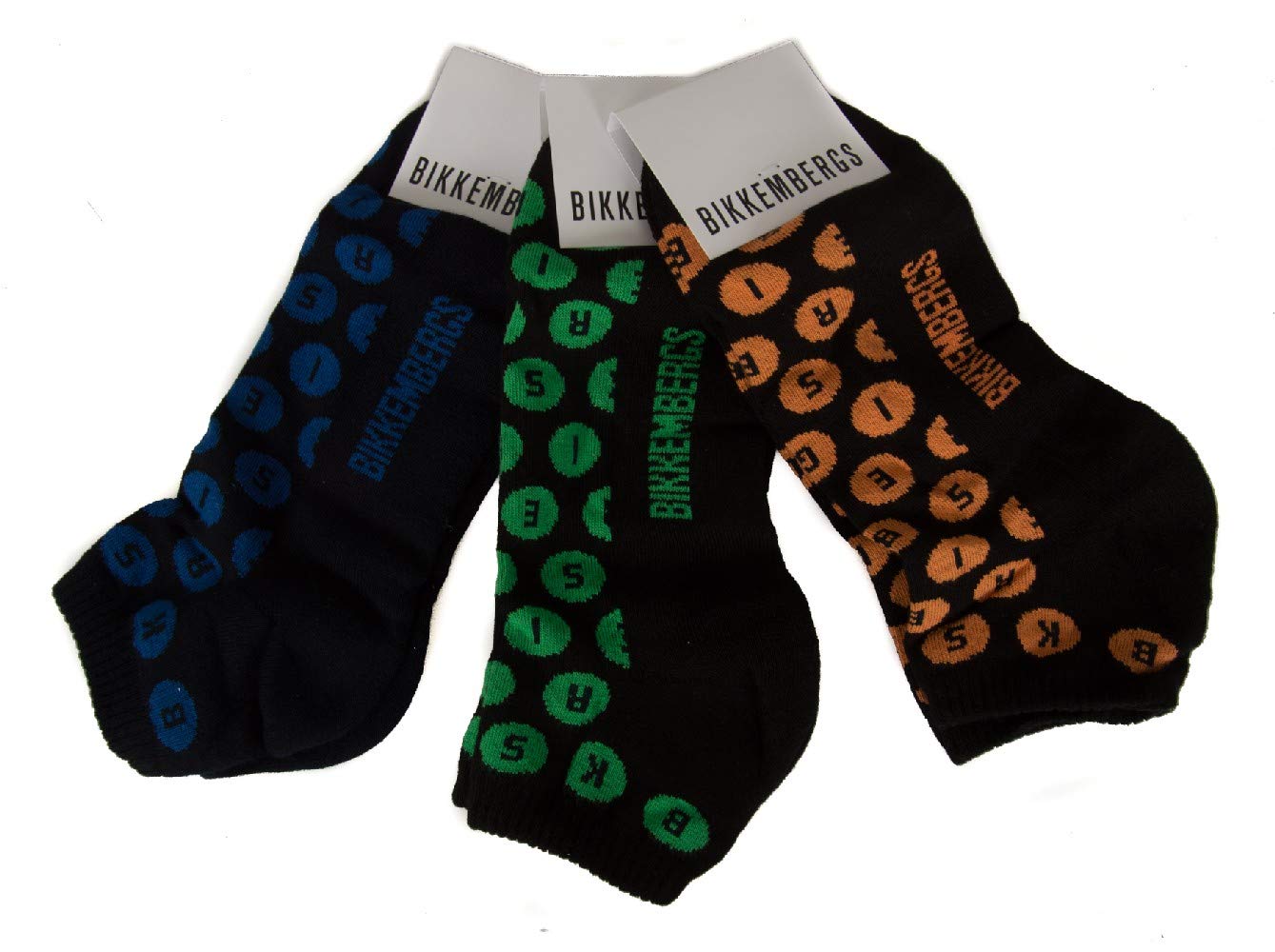 Packung mit 3 Paar Lange Strümpfe Sneakers Socke Herren Tripack BIKKEMBERGS Artikel BCC1112