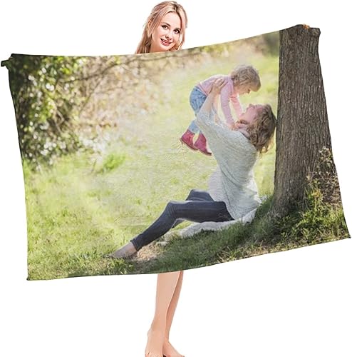 Mantas de franela suaves con imágenes personalizadas manta personalizada con mis propias fotos para niños adultos manta de recuerdo familiar con