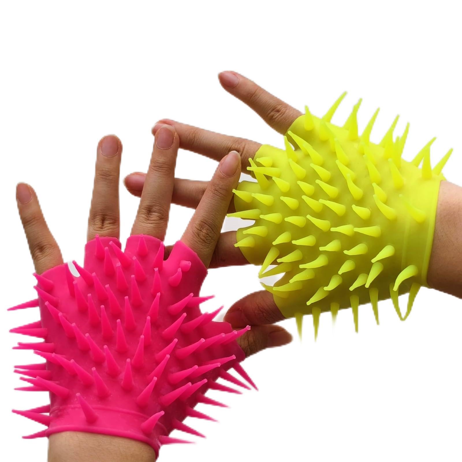 2 PCS Anxiety Relief Items for Adults,Autism Sensory Products for Adults Stress Relief Gifts for Women Men Soft Stretchy Sensory Gloves for Autism,ADHD,ADD,OCD Gifts for Adult Anxiety Random Color