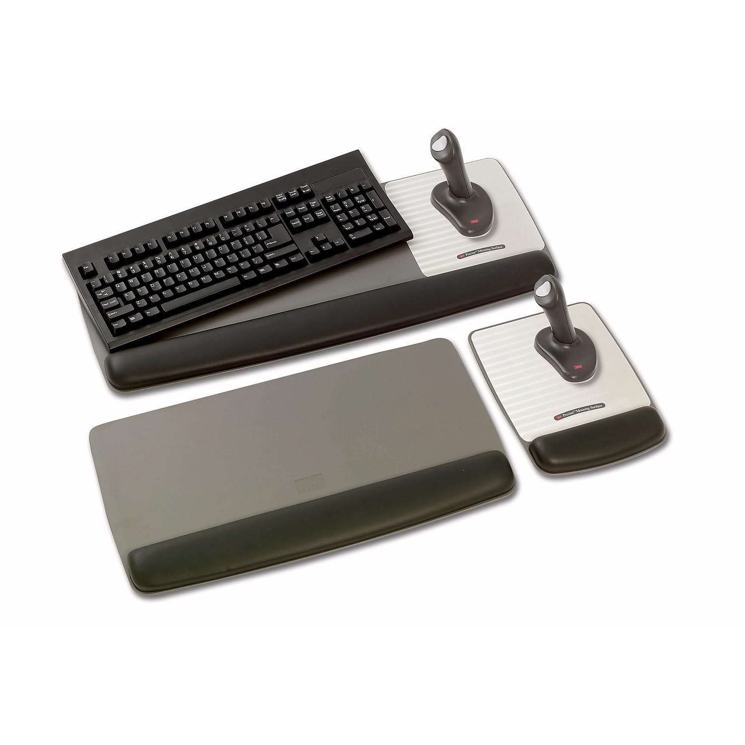3M Wr420le Gel-Handgelenkauflage für Tastatur, 49,5 x 26,7 cm, schwarzes Kunstleder