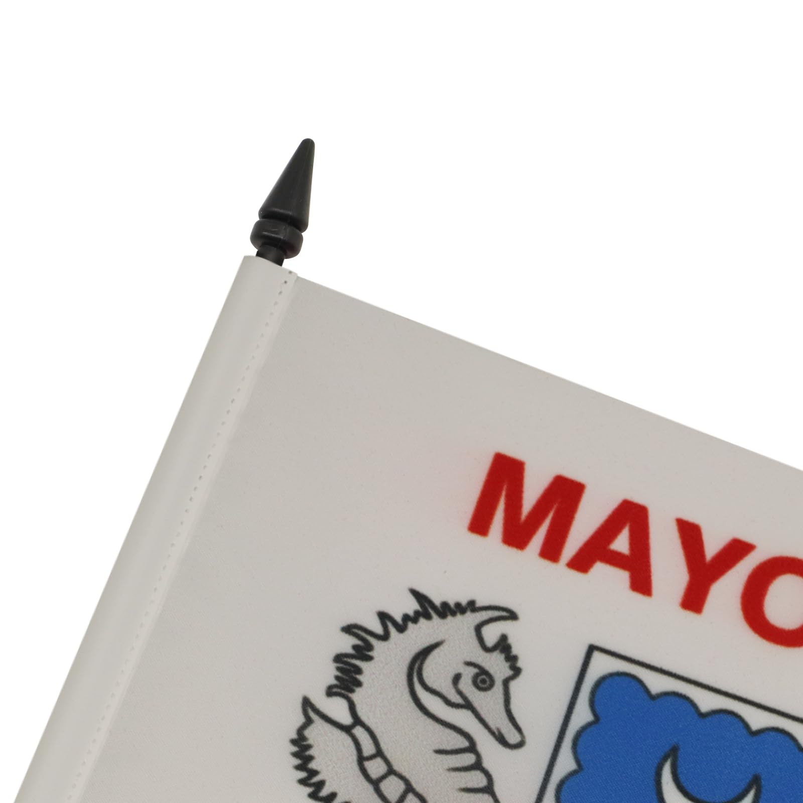 AZ FLAG Mayotte Table Flag 5'' x 8'', French region of Mayotte Office Decoration 100% Polyester 21 x 14 cm - Image 4