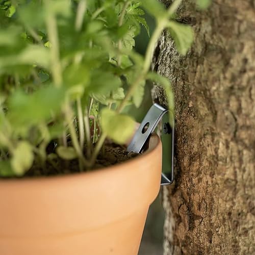 Miniatura 4 de HOOUU - Paquete de 30 clips de acero duro para macetas de flores de 5 a 8 pulgadas, para macetas de terracota de 5 a 8 pulgadas, para colgar plantas