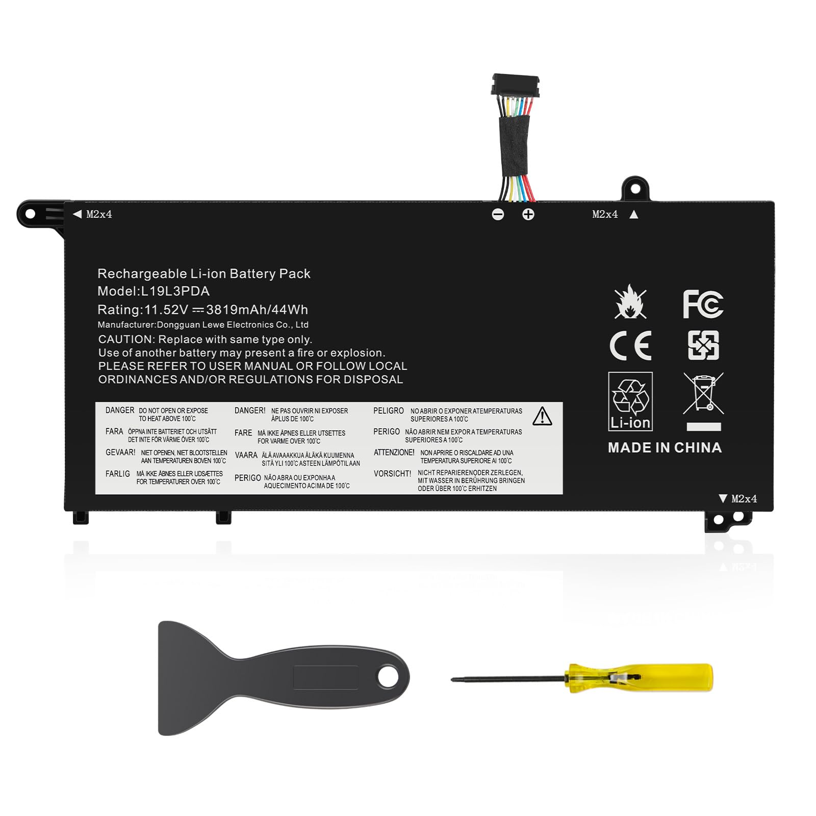 ASUNCELL 11.52V/44Wh L19L3PDA Laptop Akku für Lenovo ThinkBook 14 G2 ITL Are Series, 14 G3 ACL ITL Series, 14 G4 ABA IAP Series, 15 G2 Are ITL Series, 15 G3 ITL ACLSeries, 15 G4 ABA IAP Series