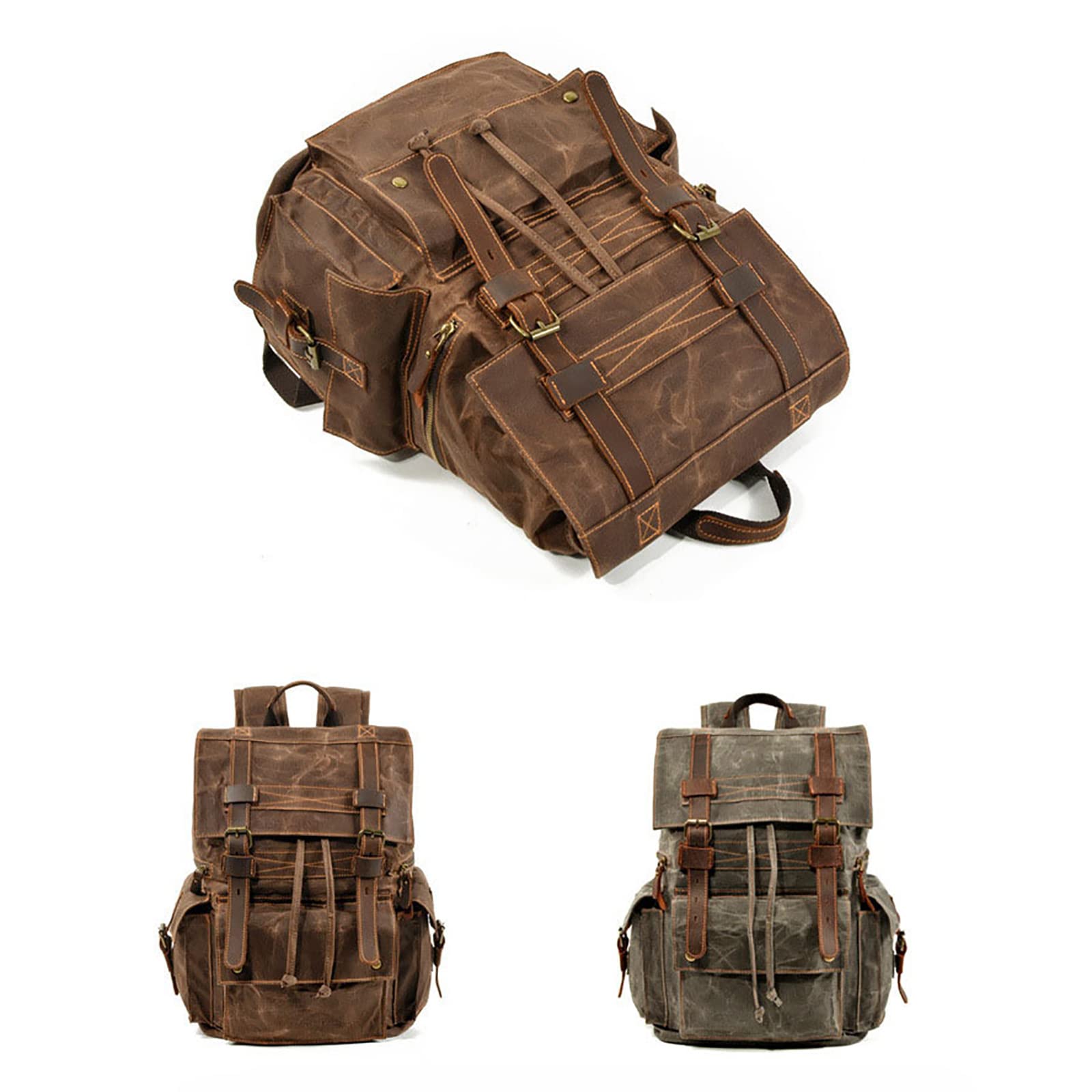 リュックサック 本革 メンズ レトロ バックパック レザー リュック A4 B4ファイル 17インチPC対応 通学バッグ 通勤鞄 大容量 ビジネスリュック 肩掛け鞄 厚手牛革 男性用 人気鞄 Amazon.co.jp: 本革 メンズ レトロ バックパック レザー リュック A4