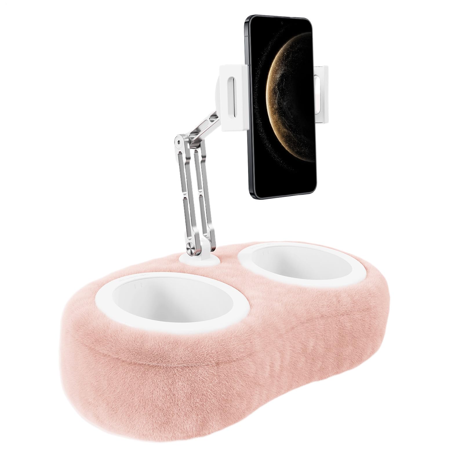 Supporto Cuscino per Tablet da Supporto da Scrivania per Telefono | Supporto Telescopico Per Cellulare e Leccio Girevole Per Tablet