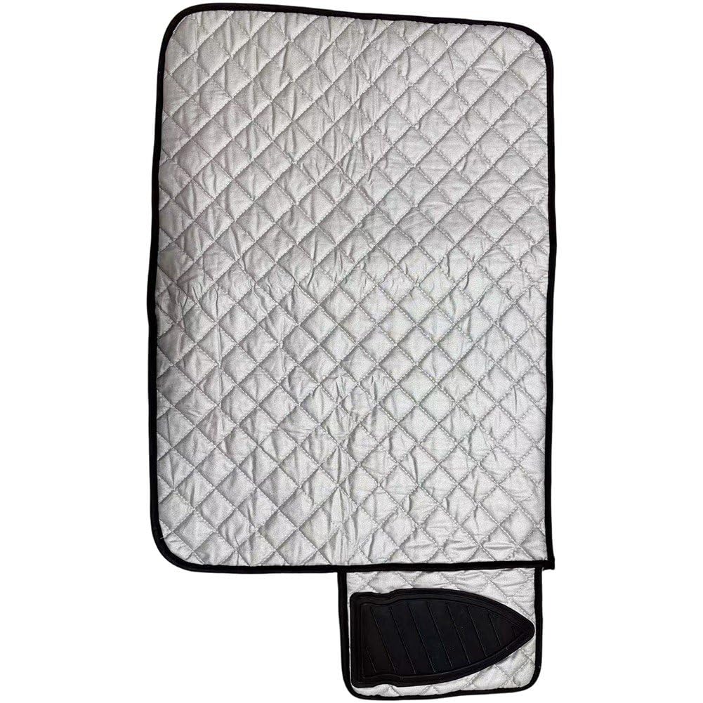 Foldable Heat-proof Ironing Mat Heat Portable Ironing Pad Steam Pressing on & Bed for Travel & Business Trips