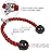 Yes4All Deluxe 36 Red Tricep Rope with Carabiner, Exercise Machine Attachments, Pulley System Pull Down Rope, LAT Cable Attachment for Row Machine & Cable Machine