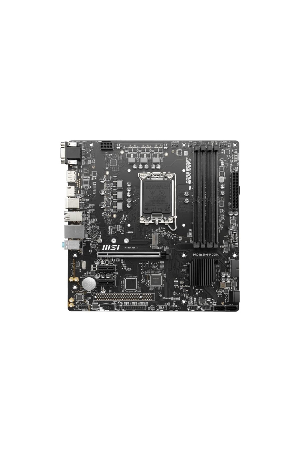 Pro Ｂ660M-P DDR4 PRO B660M-P DDR4 Motherboard M-ATX - Intel 12th Gen Processors