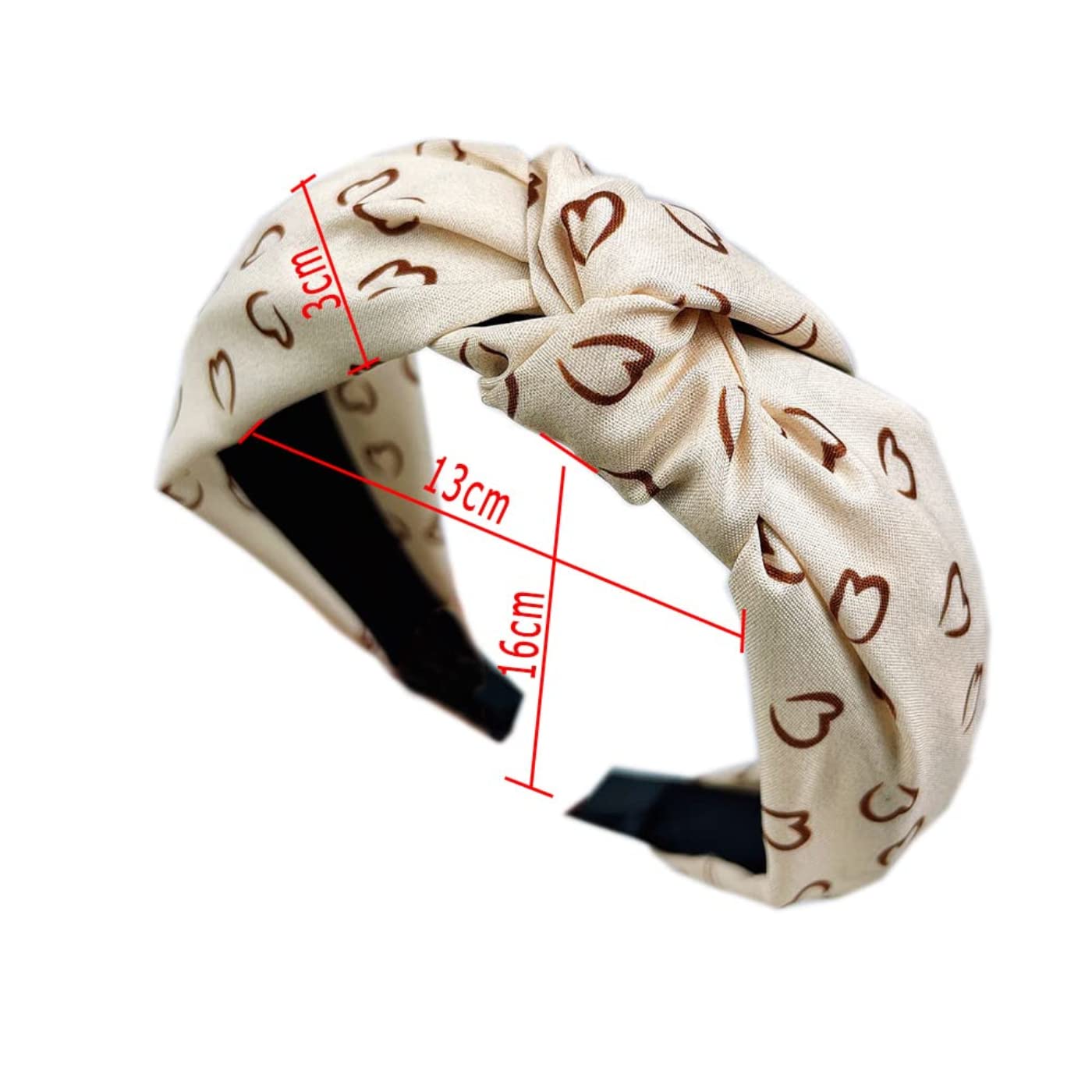 MIQIQAO Headbands for Women Alice Bands Mixed Printed Fabric Hair Band Adult Women Hair Bands Fashion Headbands Knot Hair Accessories (hairband_6cafe) (Pack of 6) - Image 2