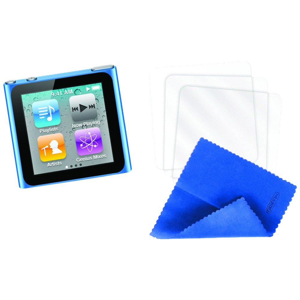 Griffin GB01909 Screen Care Kit for iPod Nano 6G (3 Pack)