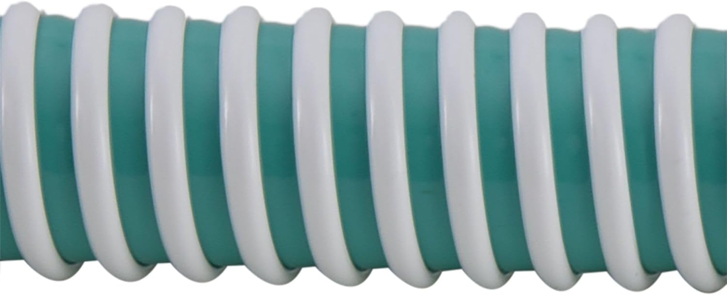 Tough Grade RV Fresh Water Hose with Hose Clamps (Fresh Water Hose 1 1/4" Ribbed 25' with 2 hose clamps)