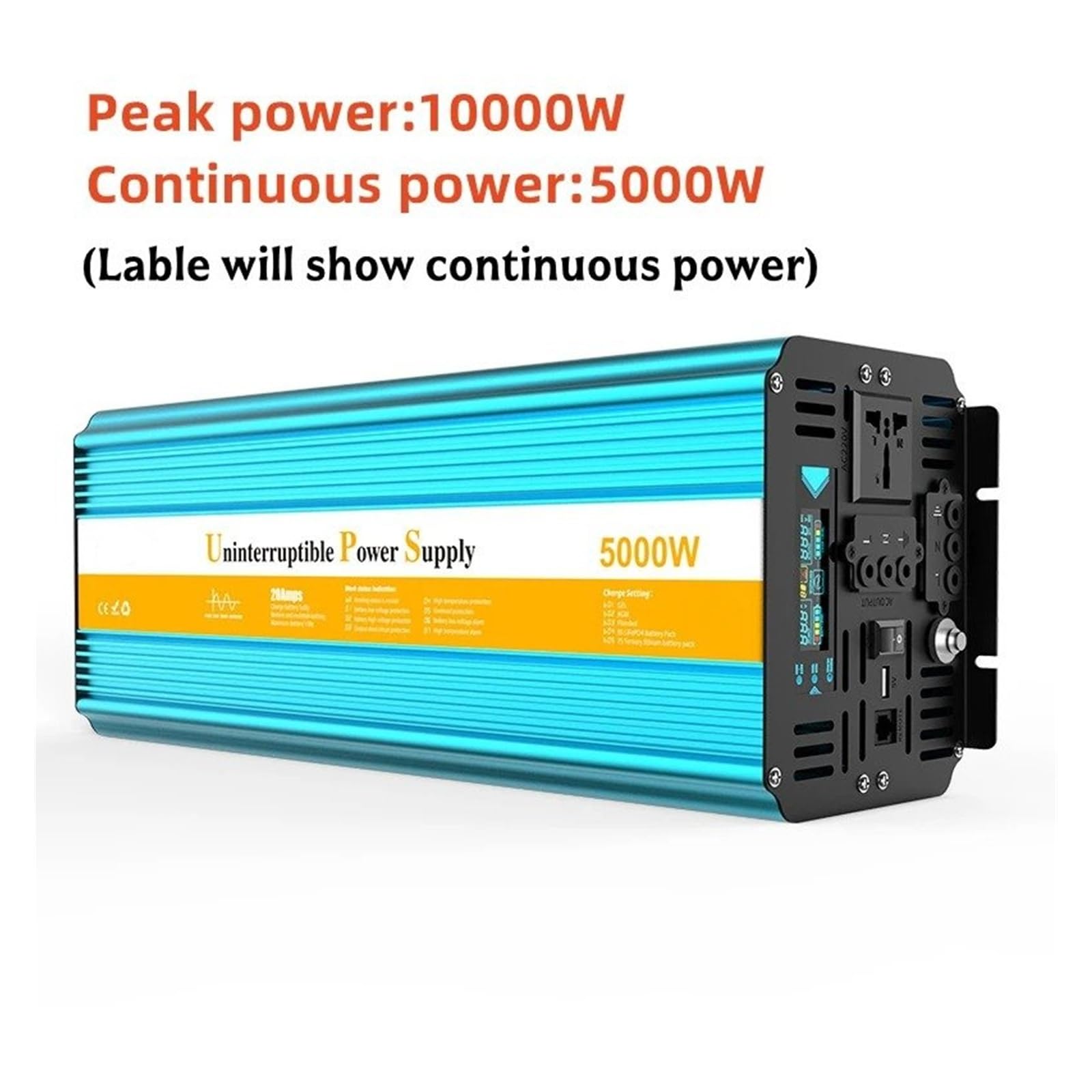 Convertidor Adaptador 24V DC 12V AC 220V 3000W 4000W 6000W 8000W UPS Inversor Energía Coche Batería Respaldo Transformador Onda Sinusoidal para Pura inversor
