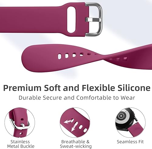 Miniatura 10 de DaQin Paquete de 10 correas compatibles con Samsung Galaxy Watch 7654 1.575 in 1.732 inWatch 6 Classic 1.693 in 1.850 inWatch 5 Pro 1.772 inWatch 4