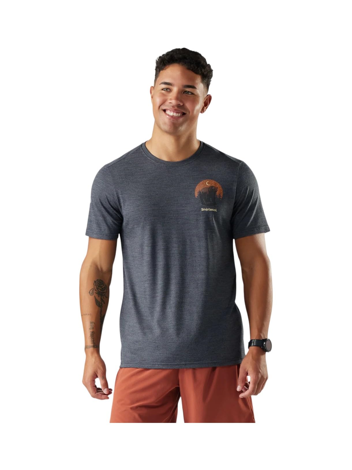 Smartwool Herren T-Shirt Lunar Bear Active, kurzärmelig