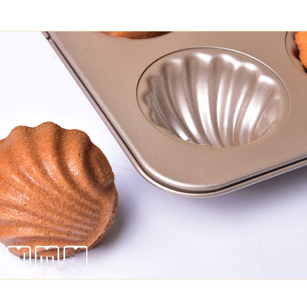 Kuchen-Form Antihaft-Backform Goldene Neun verbundene Shell Madeleine Kuchen Backblech Heim Ofen Mitte-Herbst-Mond-Kuchen