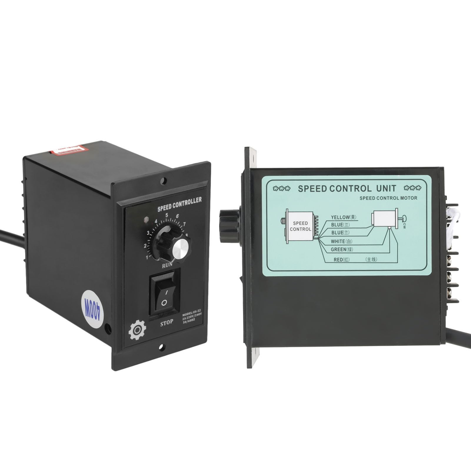 Controlador de Velocidad del Motor de 400W CA 220V Regulador PWM de Precisión Controlador de Avance y Retroceso del Motor Control de Velocidad Variable