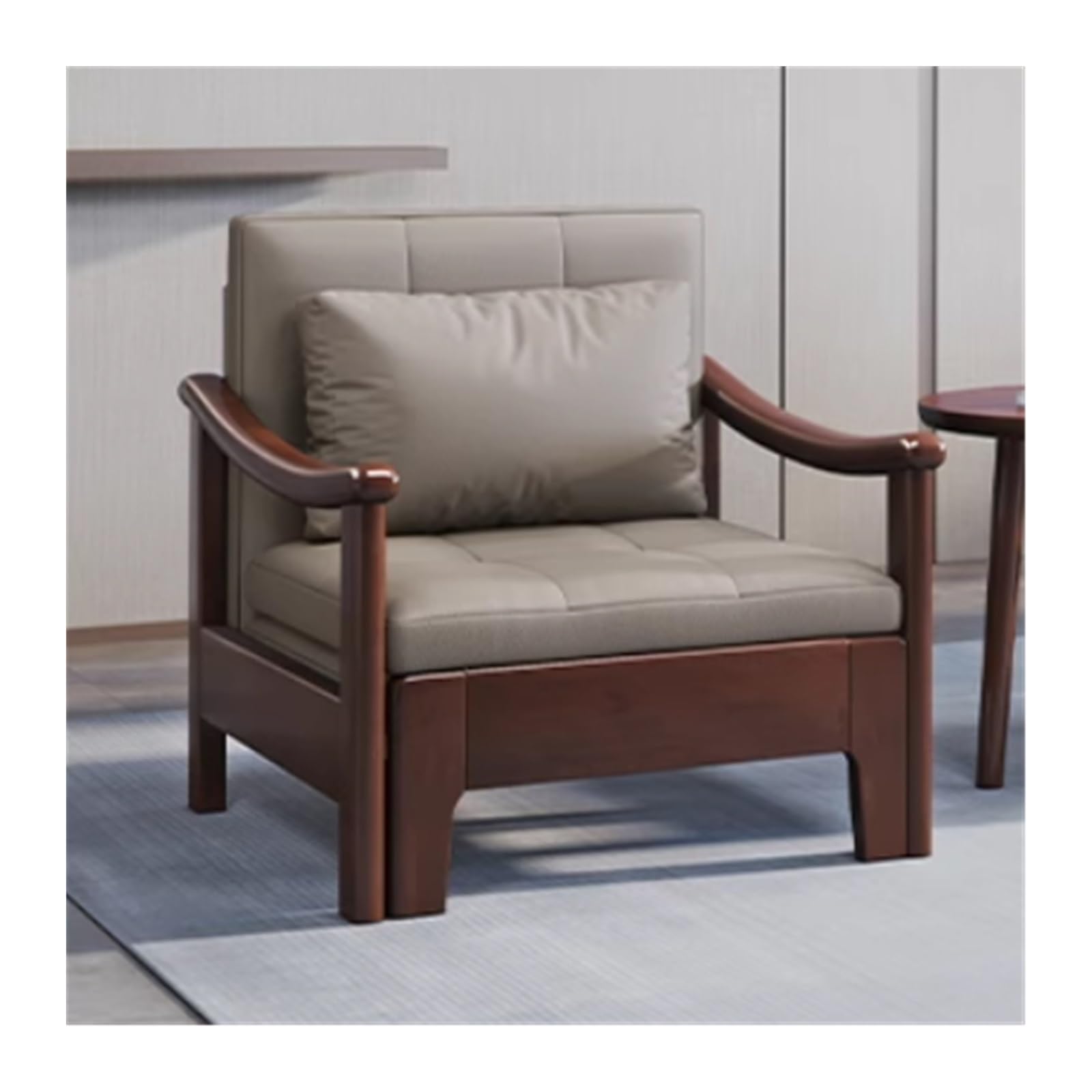 Rozkładana sofa- Rozkładana sofa z litego drewna, solidna rama