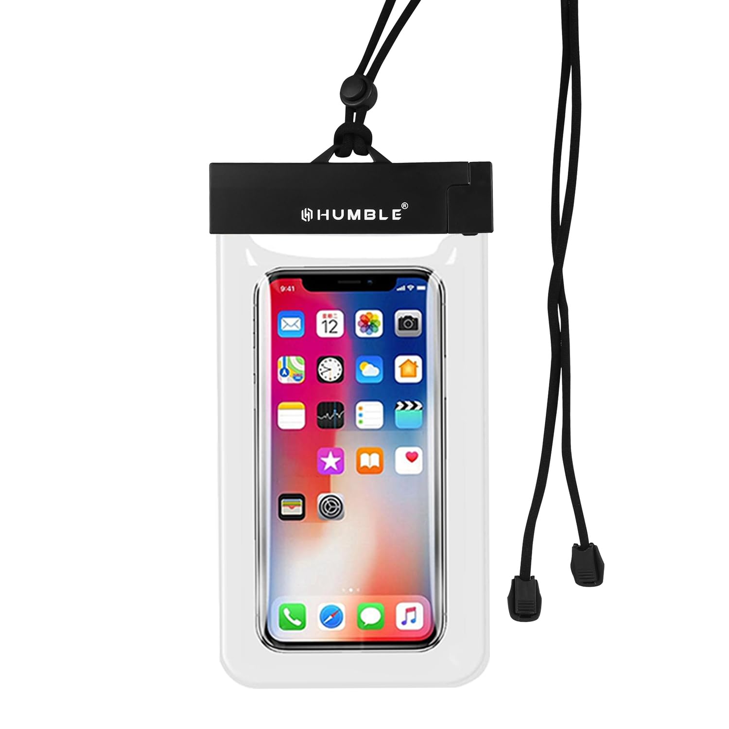 HUMBLE PVC Universal Waterproof Phone Case,IPX8-Rated,Fits Smartphones Up to 7.2″ Ideal for Beach,Swimming & Boating,with Adjustable Lanyard for Underwater Photography & Video Recording Transparent HUMBLE PVC Universal Waterproof Phone Case,IPX8-Rated,Fits Smartphones Up to 7.2″ Ideal for Beach,Swimming & Boating,with Adjustable Lanyard for Underwater Photography & Video Recording Transparent
