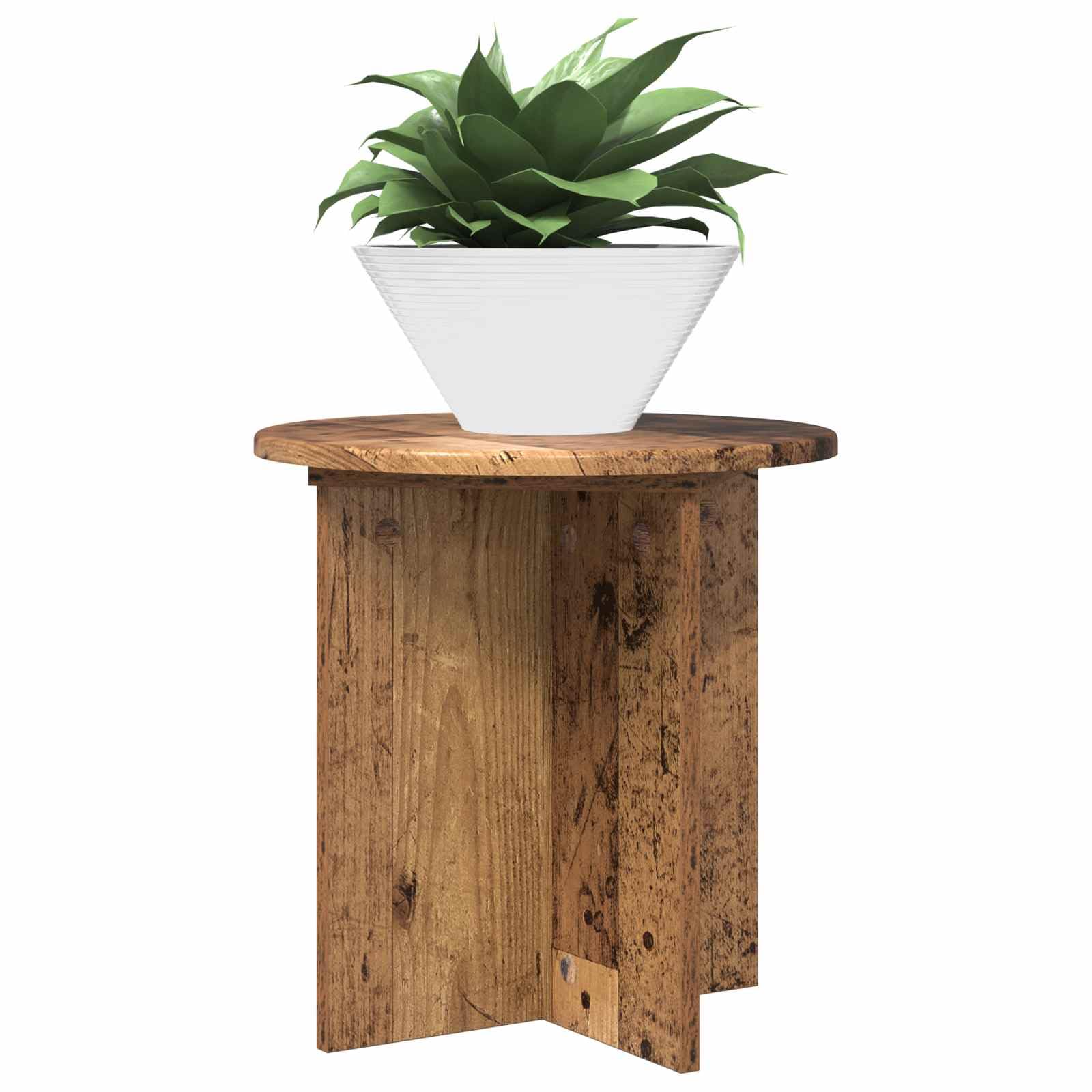Hothingwell Pflanzenständer, 2-teilig, Holz, 40 x 40 x 40 cm | Modernes und reines Design, für den Innenbereich, funktionale Erhöhung, einfache Montage