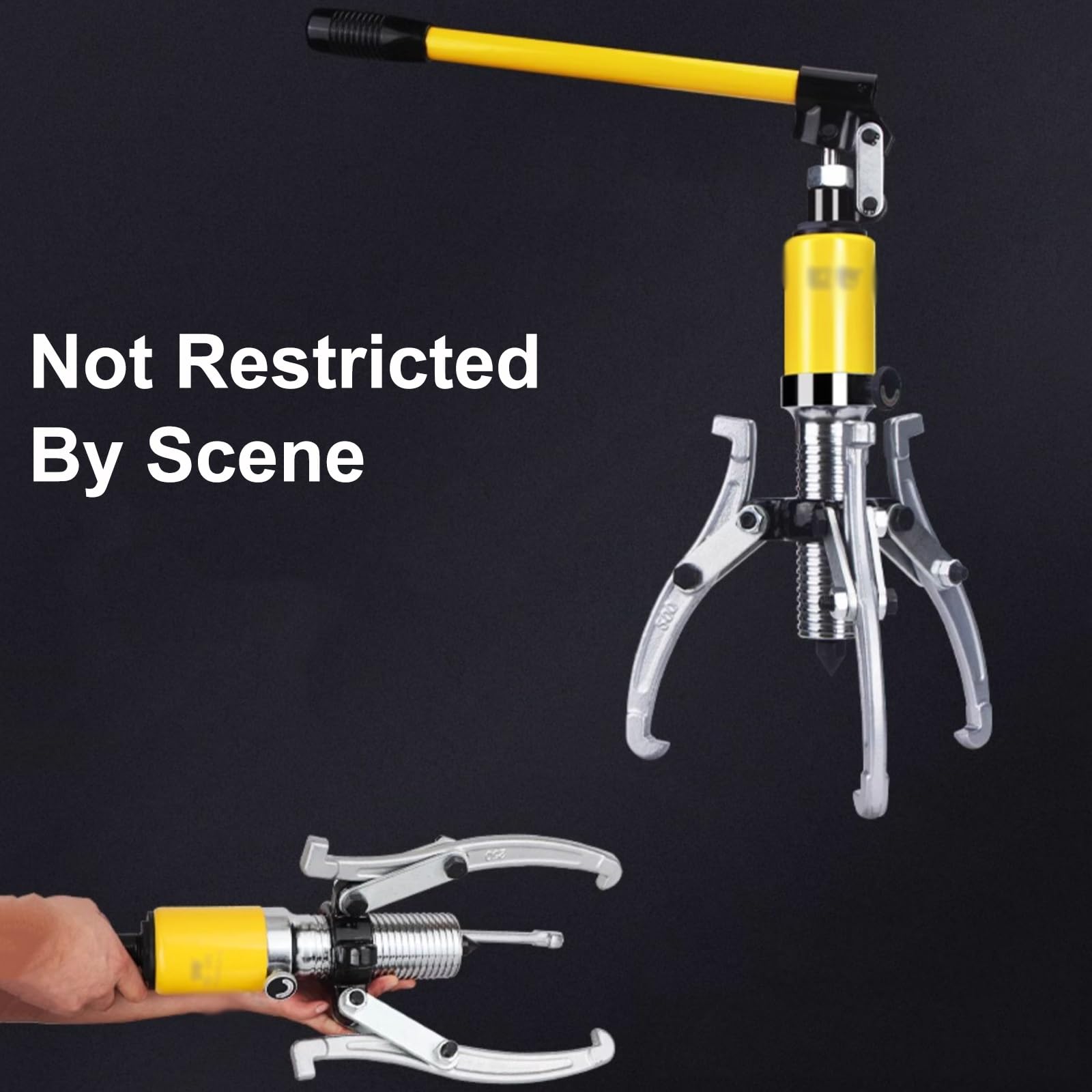 Estrattore Idraulico per Ingranaggi, utensile estrattore Idraulico da 10T - Rimozione e separazione di Cuscinetti in Acciaio al Carbonio forgiato per Applicazioni automobilistiche, Industria
