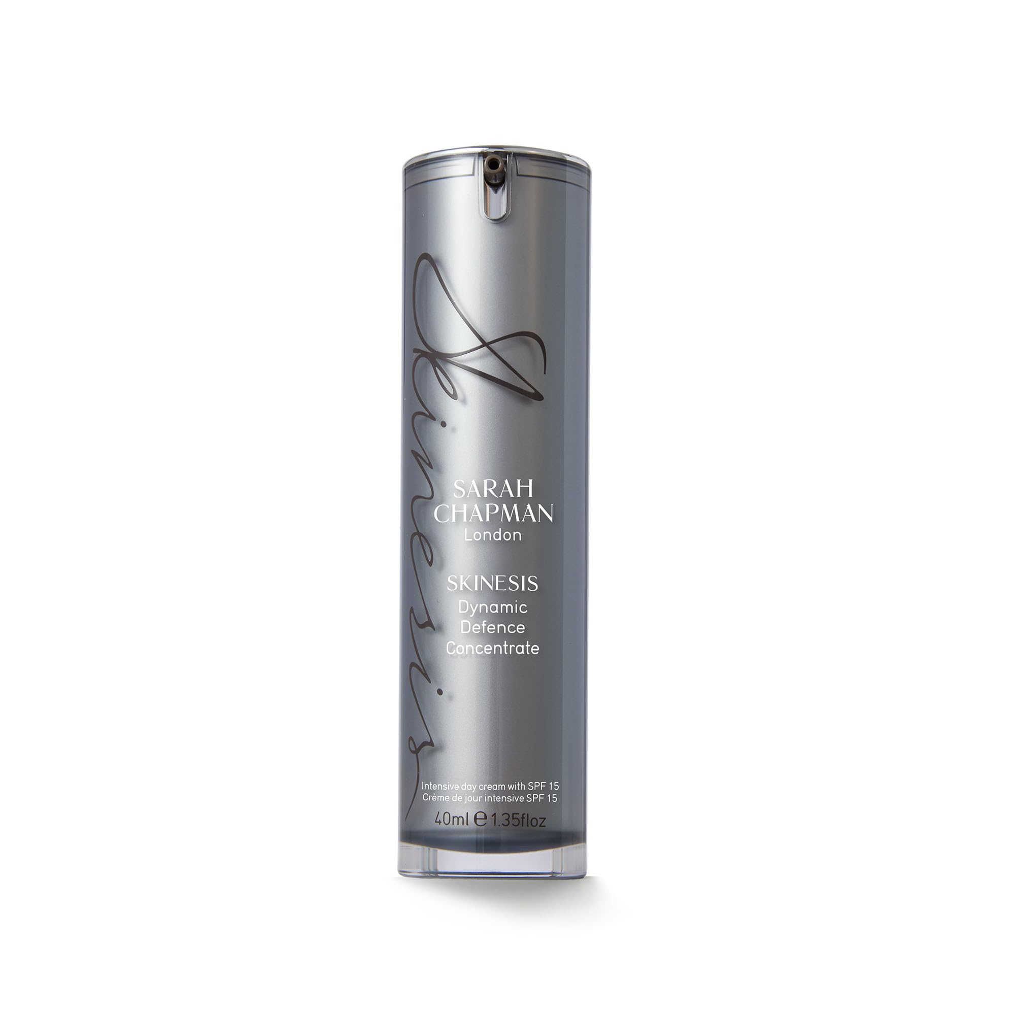Sarah Chapman Skinesis Dynamic Defence Concentrate Moisturiser SPF 15 - Anti Ageing Intensive Face Moisturiser - 40ml Day Cream for Brighter and More Radiant Skin