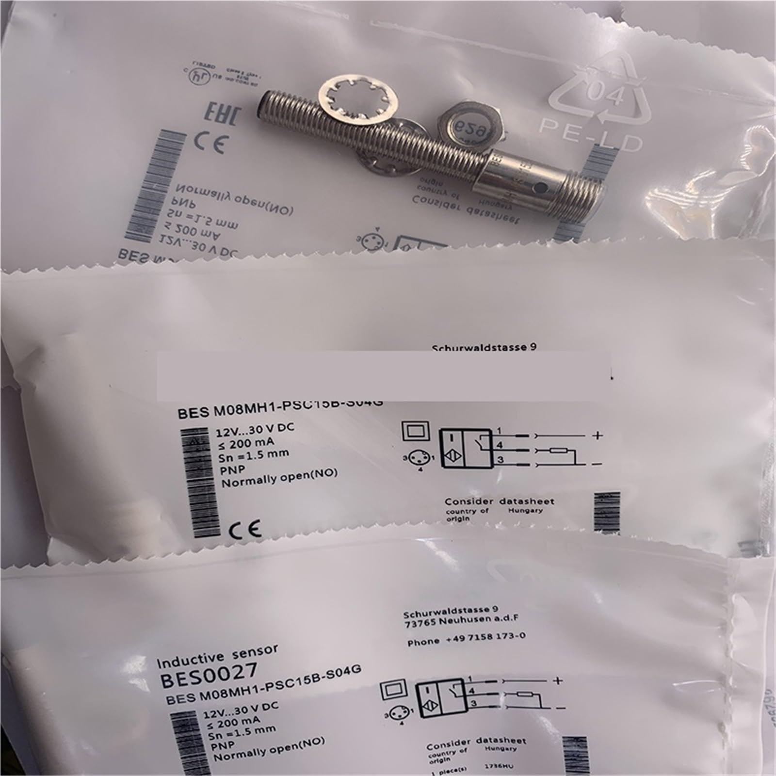 1 x BES0027 BES M08MH1-PSC15B-S04G BES01PC BES M08EH-NSC15B-S04G BES M08EH1-PSC60F-S49G(M08MH1-PSC15B-S04G)