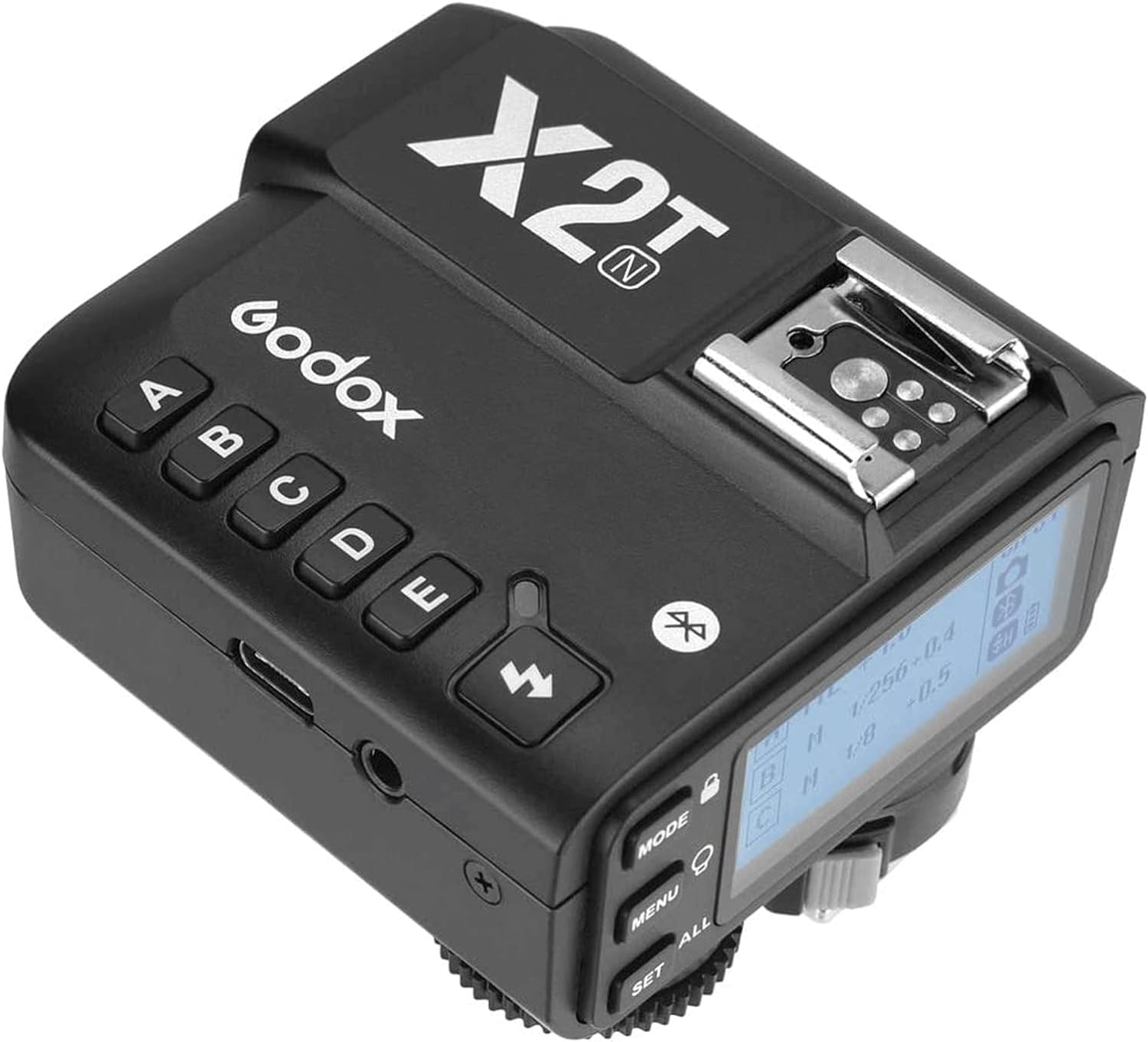 GD - Disparador de flash inalámbrico X2T-N 2.4G, compatible con cámara Nikon i-TTL HSS1/8000s HSS, con conexión Bluetooth de 5 botones de grupo