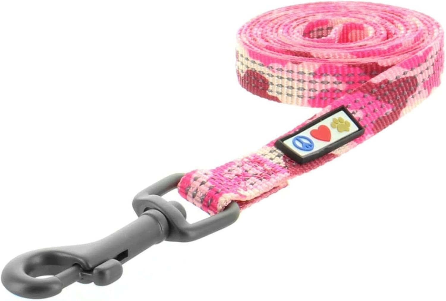 Pawtitas Value Bundle Set | Extra Small Reflective Dog Harness + Extra Small Reflective Dog Collar + Extra Small Reflective Dog Leash – Pink Camo Set