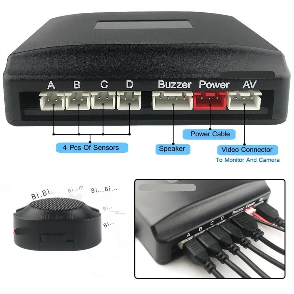 Kit sensori parcheggio Sensore di parcheggio auto Assistenza radar retromarcia e backup Mostra distanza Monitor Display digitale