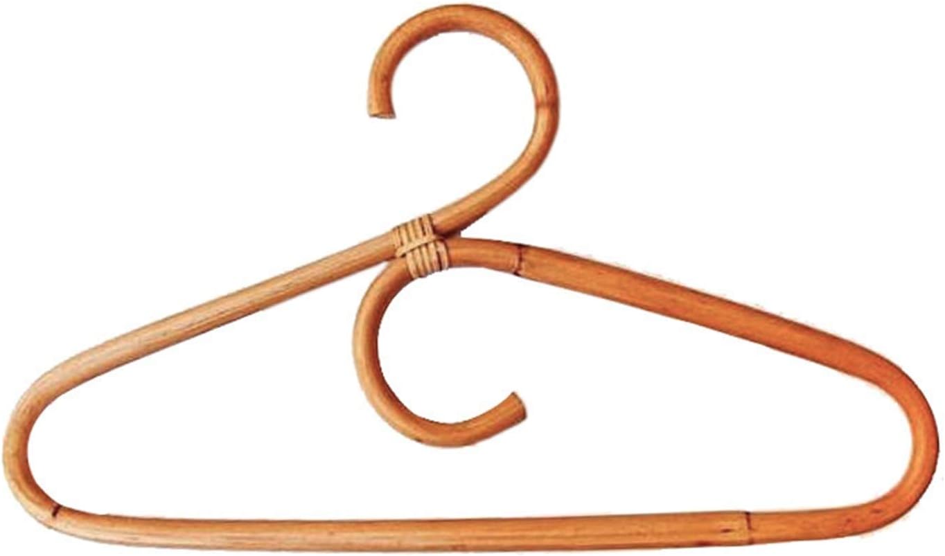 Wall Hanger Rattan Clothes Hanger Nordic Style Kids Garments Organizer Rack Children Adults Hanger Kids Room Decoration Hangers for Clothes (Color : Children L30xH18cm) (Yellow)