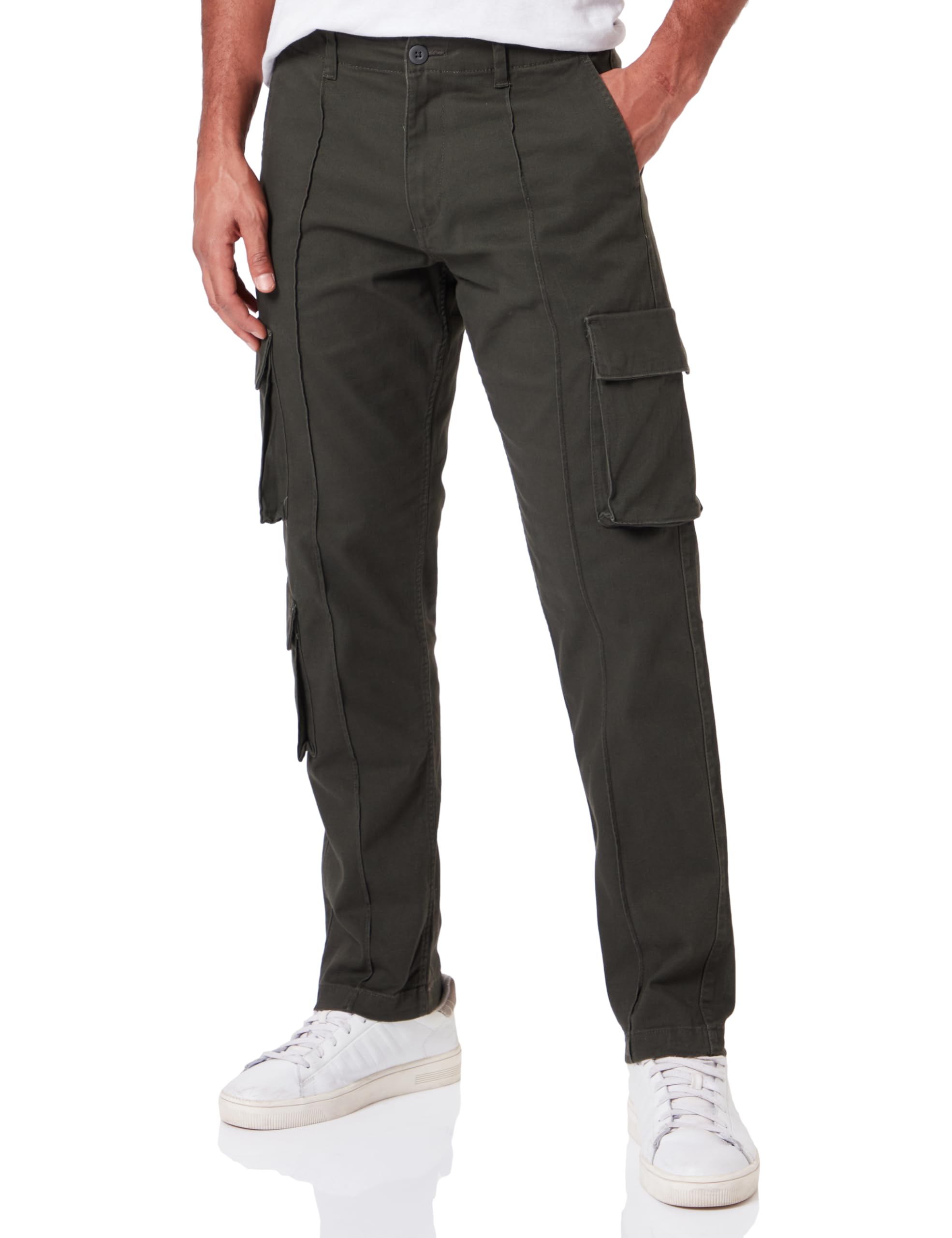 Jack & Jones Men's Rosin Jpstkane Jjhover Cargo Trousers, 31 W/32 L