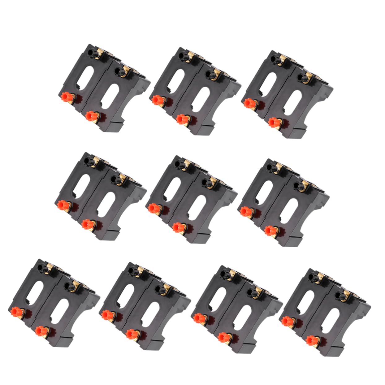 Gadpiparty 2 Set Scatola Per Batterie Elettriche Batterie Portatili Custodia Piccola Porta Batterie Porta Batterie Plastica Nera 10 pezzi*2