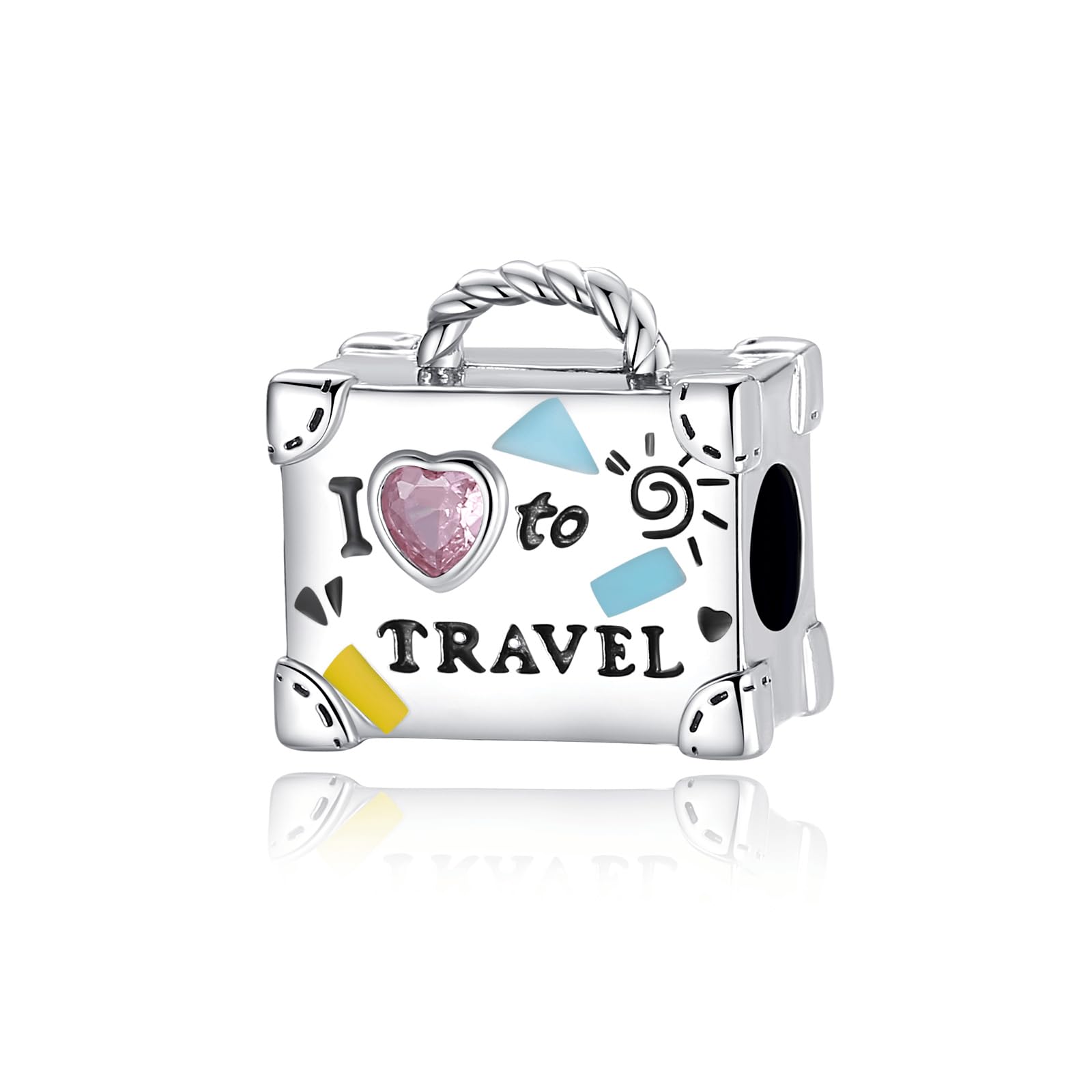 Queen Happy Birthday Hot Air Balloon Family Puppy Charm 925 Sterling Silver Charms for Bracelets and Necklaces Mother's Day Charms for Women-image-9