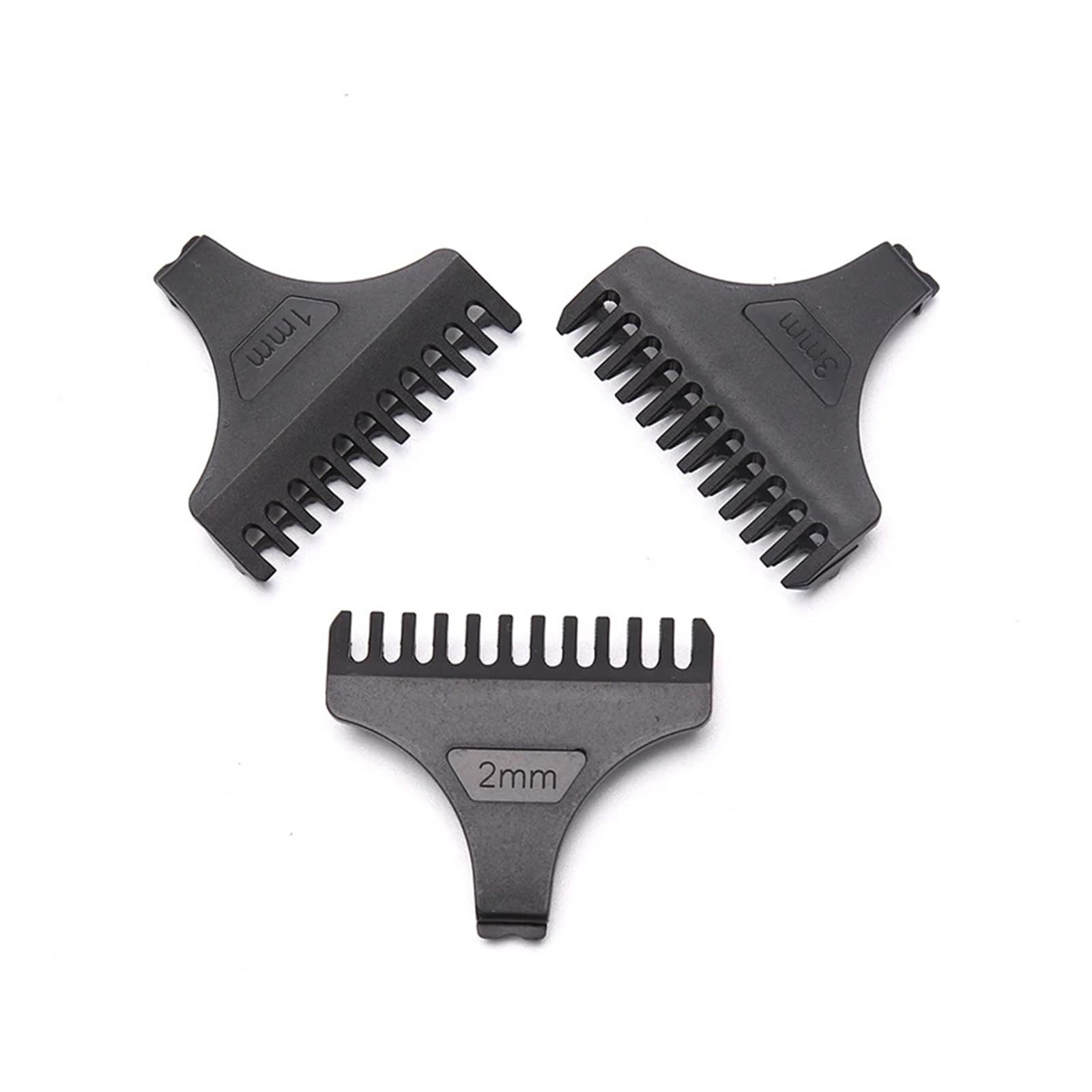 Set mit 3 Universalkämmen für Haarschneider, Rasierer, Haarschneidewerkzeug 1/2/3 mm
