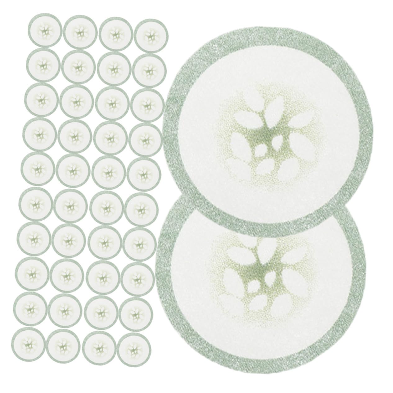Healeved 1000pezzi Maschere Per Occhi Tessuto Non Tessuto Con Stampa Di Cetriolo Patch Idratanti Per La Degli Occhi Adatte Tutti Tipi Di Design Creativo e Delicato Per Amici e Familiari