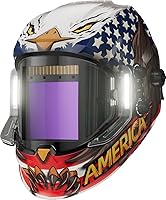 ANDELI Panoramic 180° Welding Helmet with 4 LED Lights, True Color Auto Darkening, 4 Arc Sensors, Type-C Charging