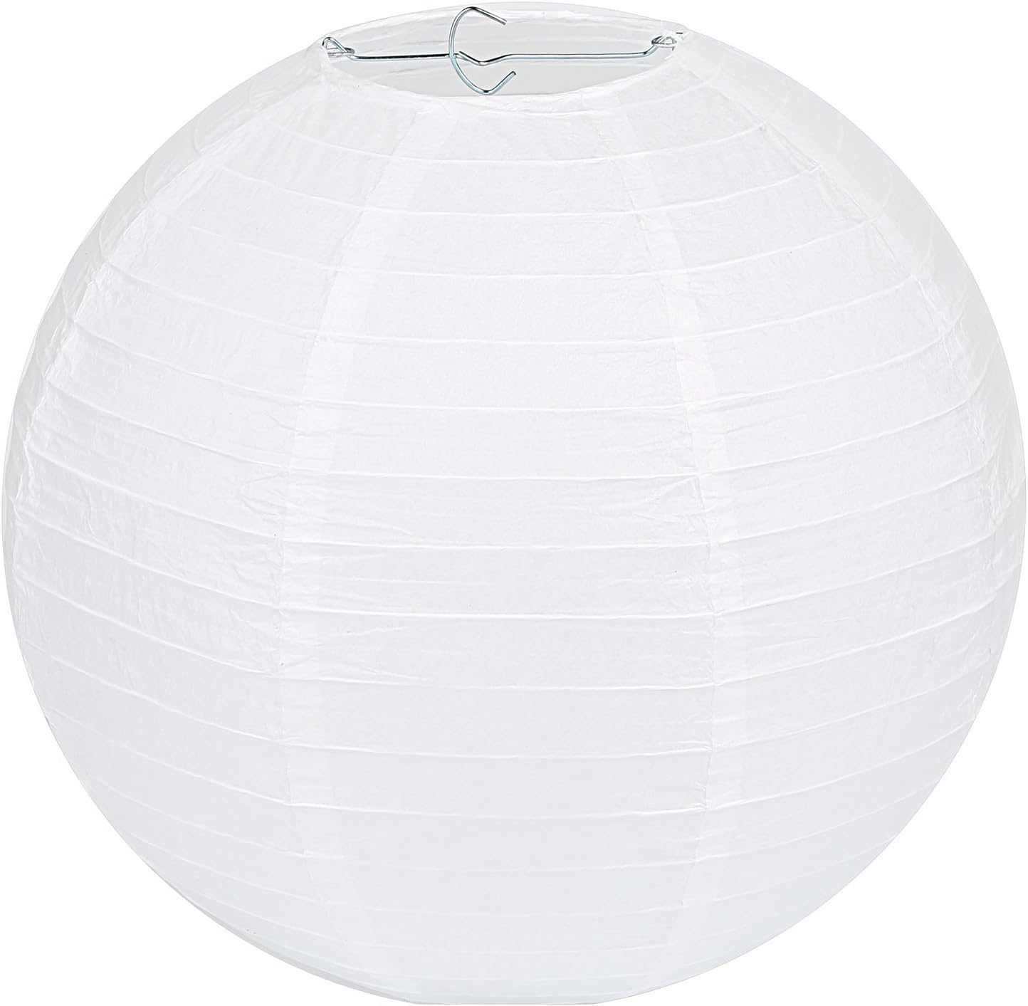 LIHAO Lanterne di carta rotonde bianche da 40,6 cm (confezione da 10)