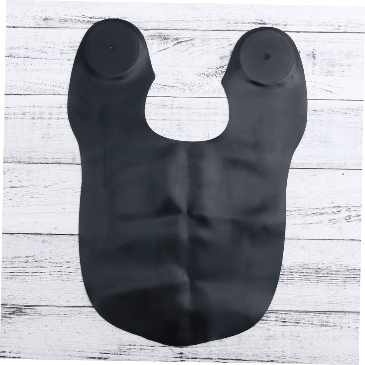 FRCOLOR Mantellina da Parrucchiere in Silicone Nera per Tintura e Lavaggio | Salone e Casa, Collo Regolabile, Facile da Pulire, Asciugatura Rapida, Adatta a Adulti e Ragazzo Ragazza