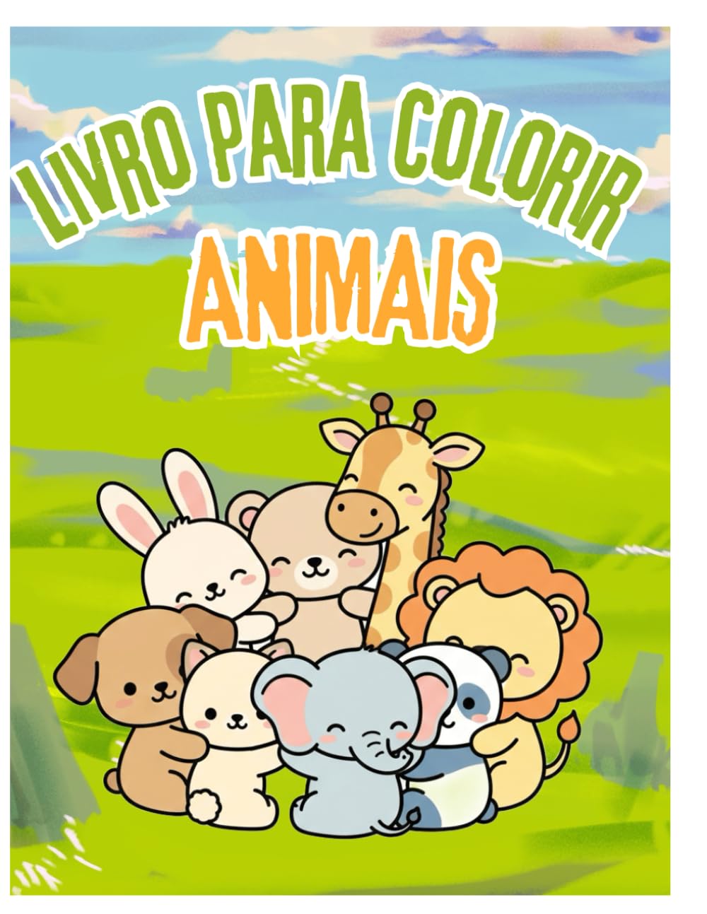 Colorir Animais Fofos – Com Certificado Infantil: Livro de Colorir Infantil