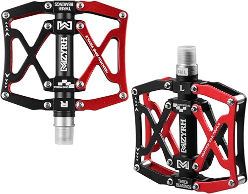 Pedales de bicicleta de aluminio, pedales de bicicleta de montaña fangzi Pedales de bicicleta de aluminio ligero MTB bicicleta de carretera Pedales