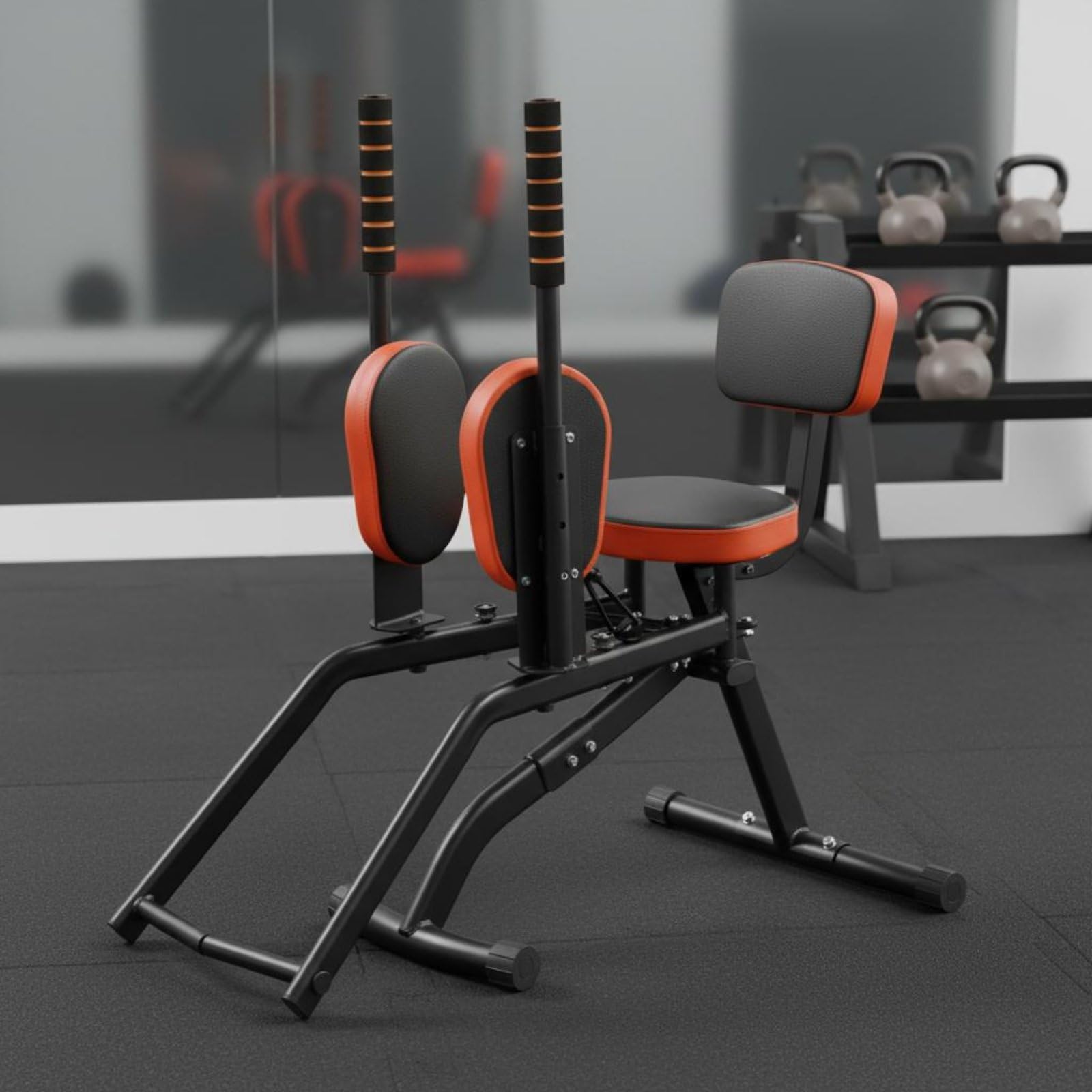 Harilla Máquina de Entrenamiento de Cadera 2 en 1 Abductor Aductor Glúteos Muslos con Regulación de Altura y Asiento Acolchado Enfoque en Cadera y Muslos