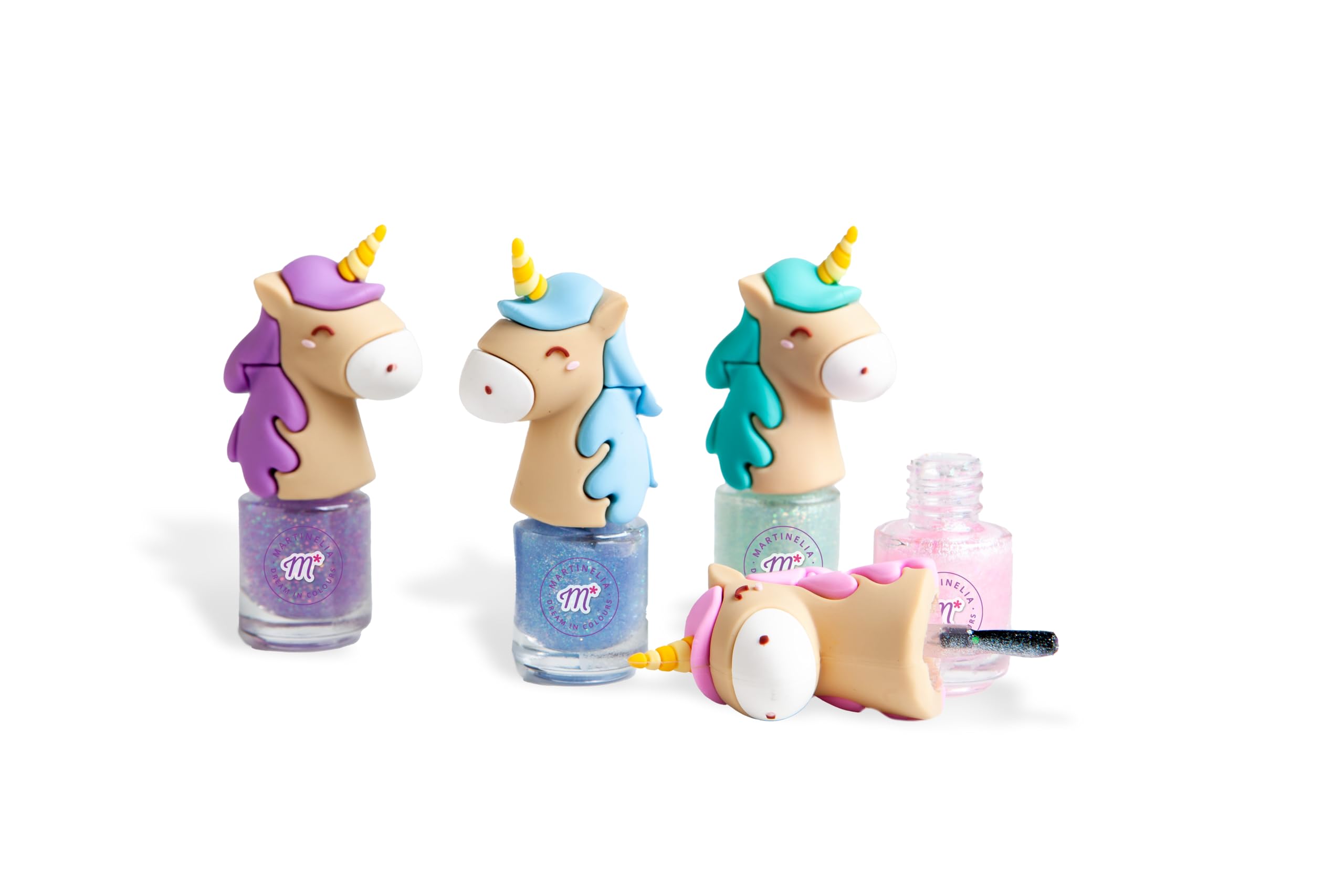 Coffret Beauté Féerique Martinelia - Faux Ongles, Vernis à L'eau, Collier Et Bagues Pour Enfant - Cadeau Fille 3-8 Ans