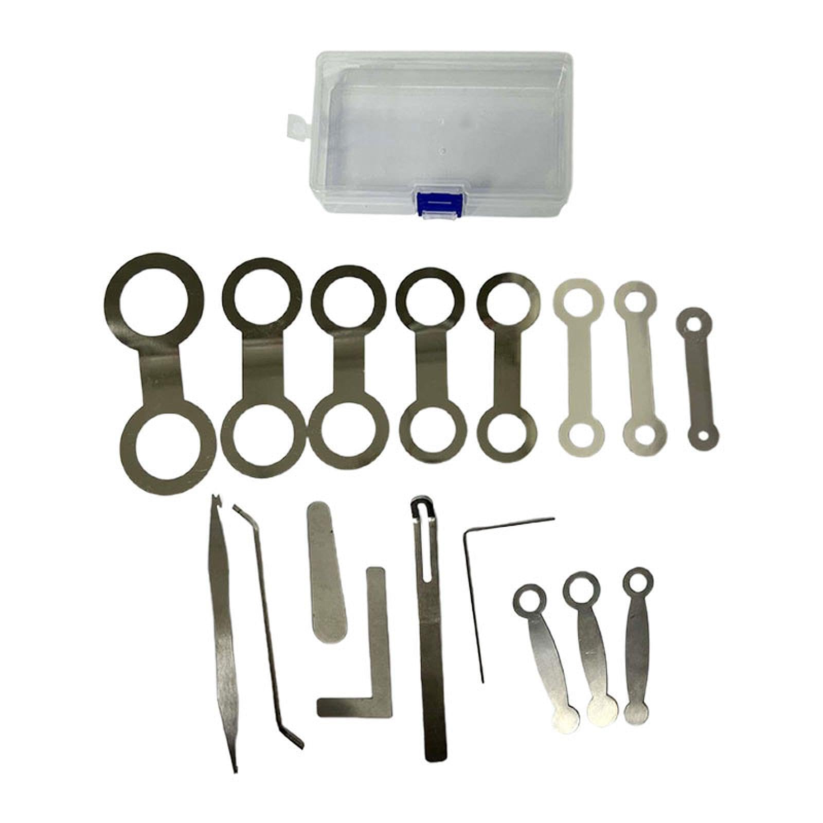 Juego de herramientas para reparación de instrumentos viento Para madera Accesorios esenciales para saxofón para una fácil reparación y mantenimiento Fundas para llaves Kit herramientas