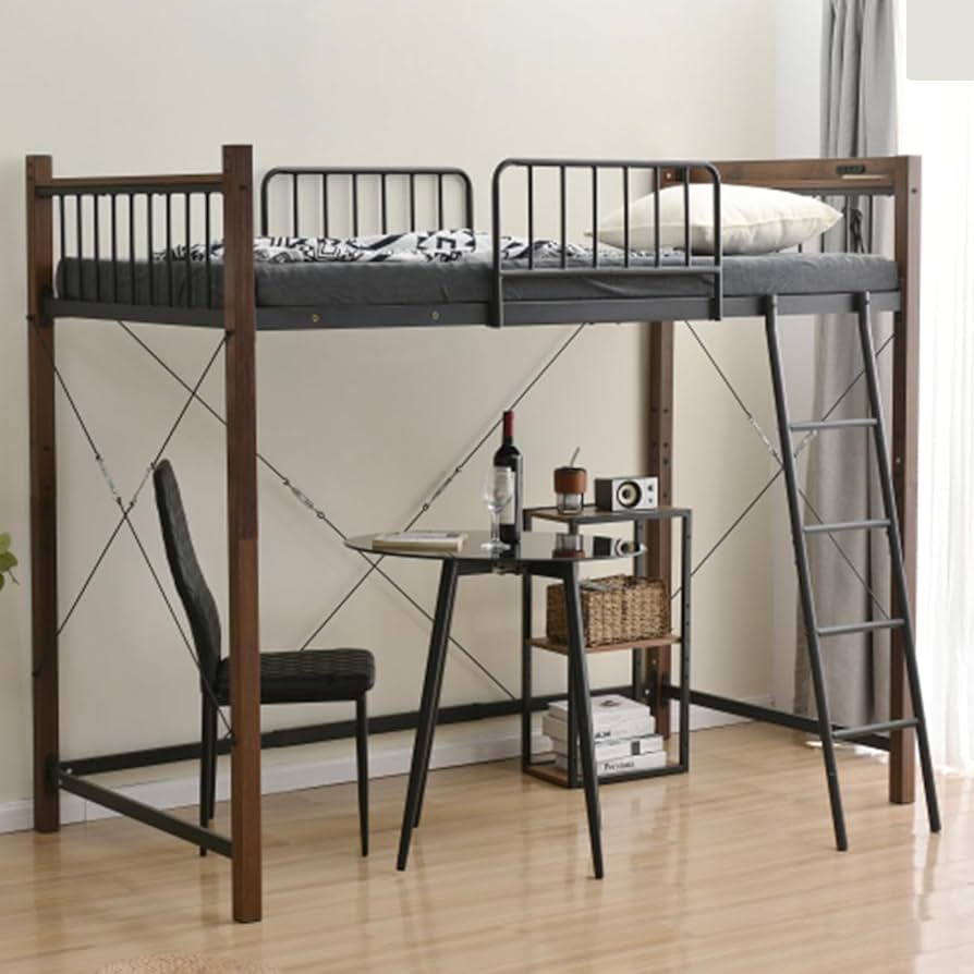 ロフトベッド パイプベッド シングル 耐荷重150kg高さ125cm ロータイプ Amazon｜SZJWTCLTDロフトベッド パイプベッド ベッドフレーム