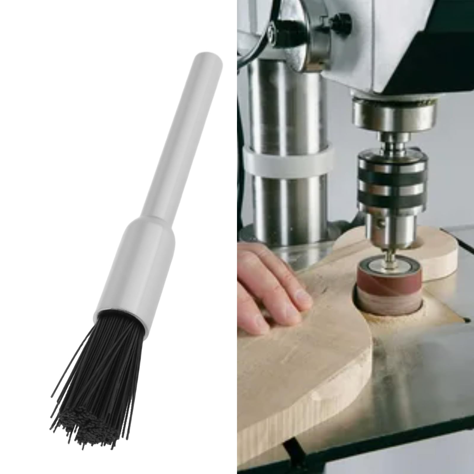 EMSea 20Pcs 3mm Shank Nylon Wire Brush Polishing Tool Suitable for Metal Surface Polishing Rust Removal - Image 2