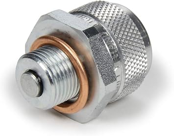 Aeroquip Fitting, Quick Disconnect, Quick Drain, Male Half to M18 x 1.5, Each