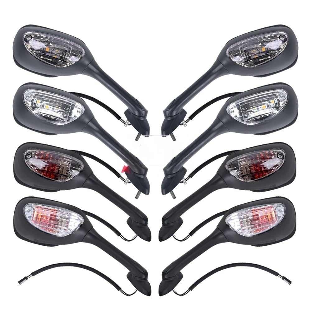 Moto Lusterko końcówkowe kierownicy Motocyklowa k Pasuje Do Suzuki GSXR600 GSXR750 GSXR1000 K5 K6 K7 K8 2005 2006 2007 2008 2009 2010 Widok Z Tyłu Światło Lustrzane Lusterka