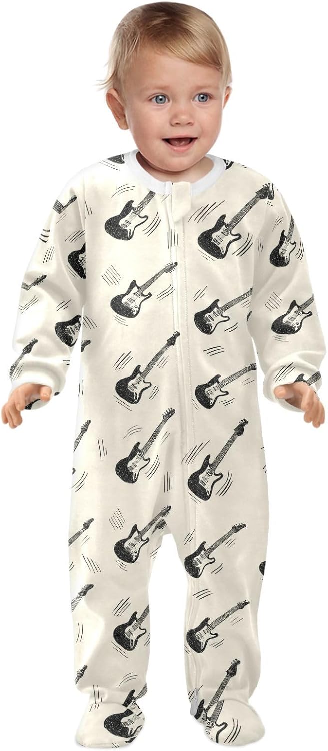 Dussdil Baby One-Piece Footies Newborn Rompers Pajamas Cotton Footed Pjs for Sleep Play Boys Girls 3 6 9 12 18 24m